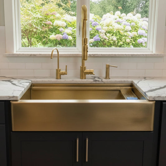 Legacy Farmhouse Sink - Premium Brass