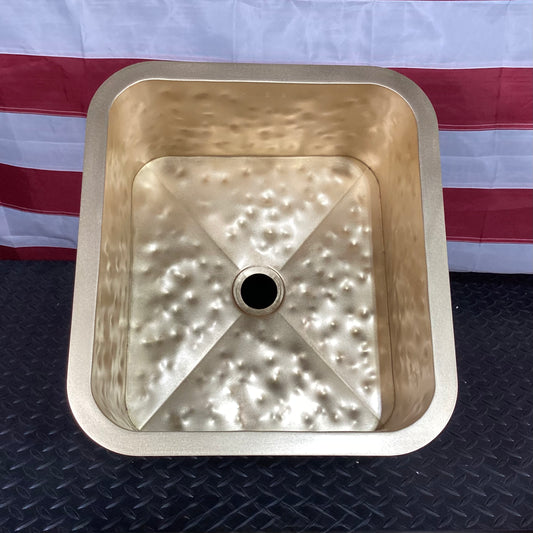 Radius Corner Sink - Premium Brass