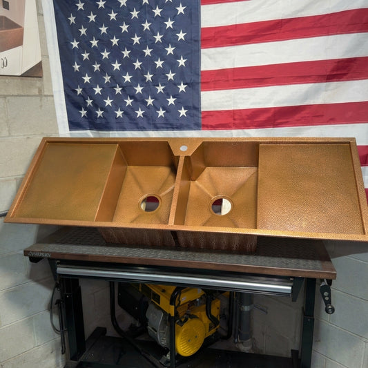 Drainboard Sink - Pure Copper