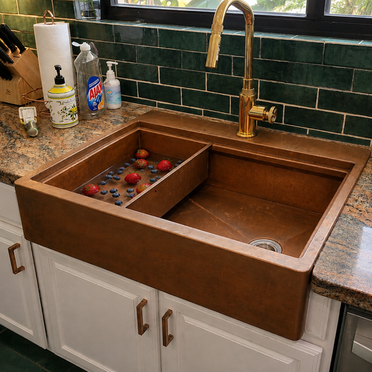 Drop in Bowl in Legacy FH Natural Copper