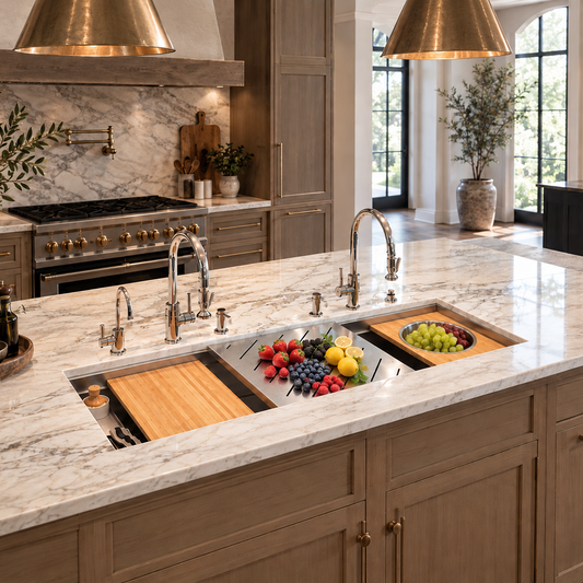 Eclipse Dual-Tier Kitchen Sink