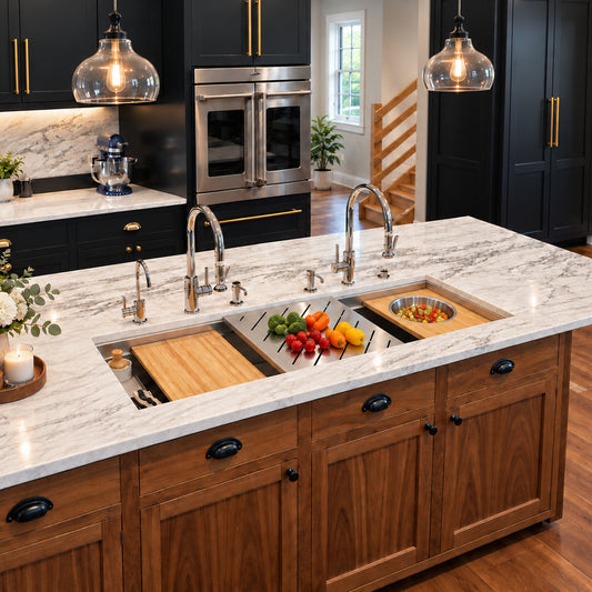 Eclipse Dual-Tier Sink - Stainless Steel