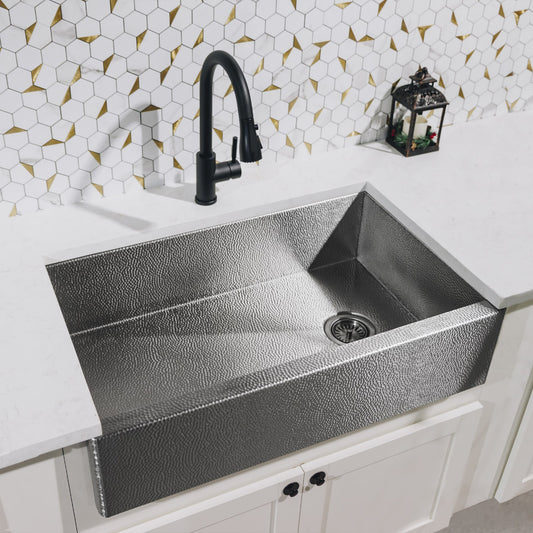 Heritage Farmhouse Sink - Micro Hammered Stainless