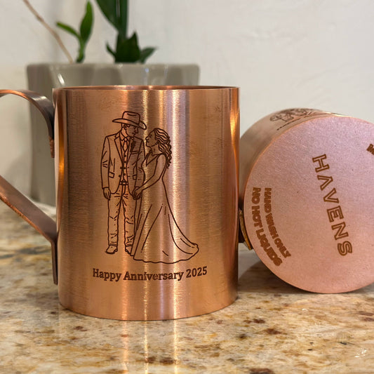 Pure Copper Mule Mugs - USA Made
