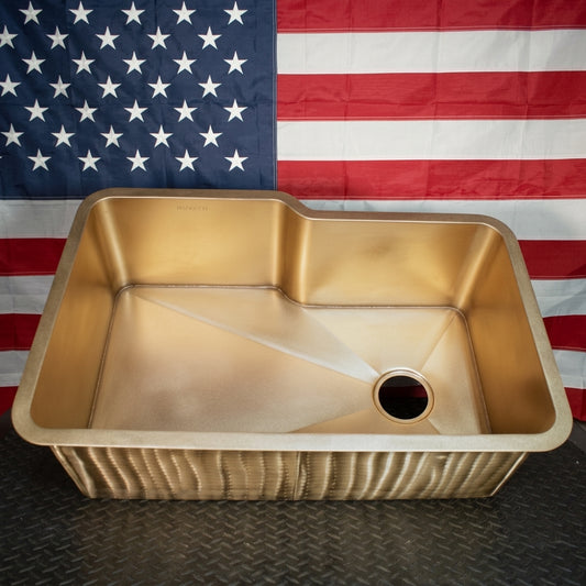 Irregular Brass Sink