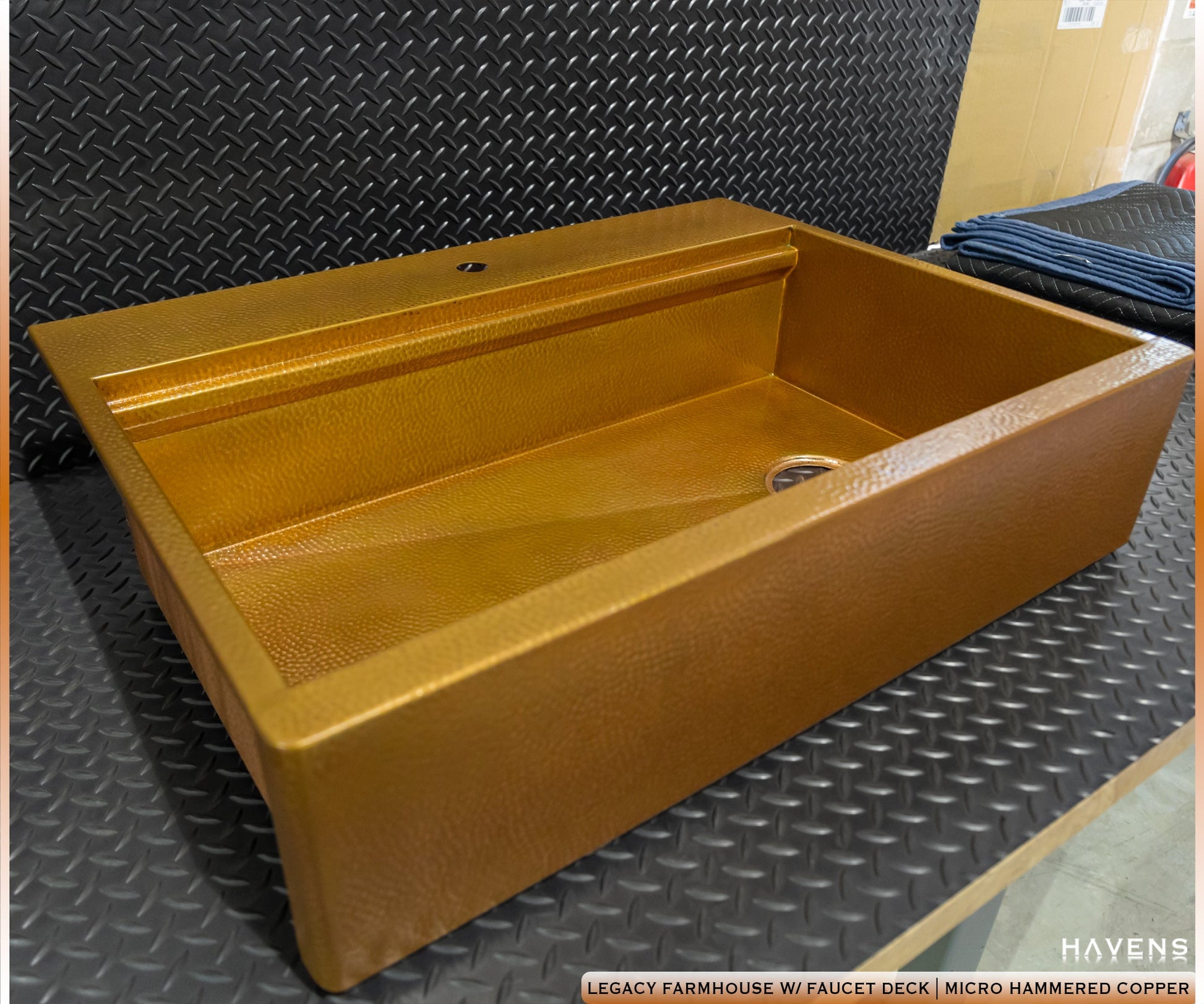 Custom Topmount Farmhouse Sink - Pure Copper - Havens | Luxury Metals