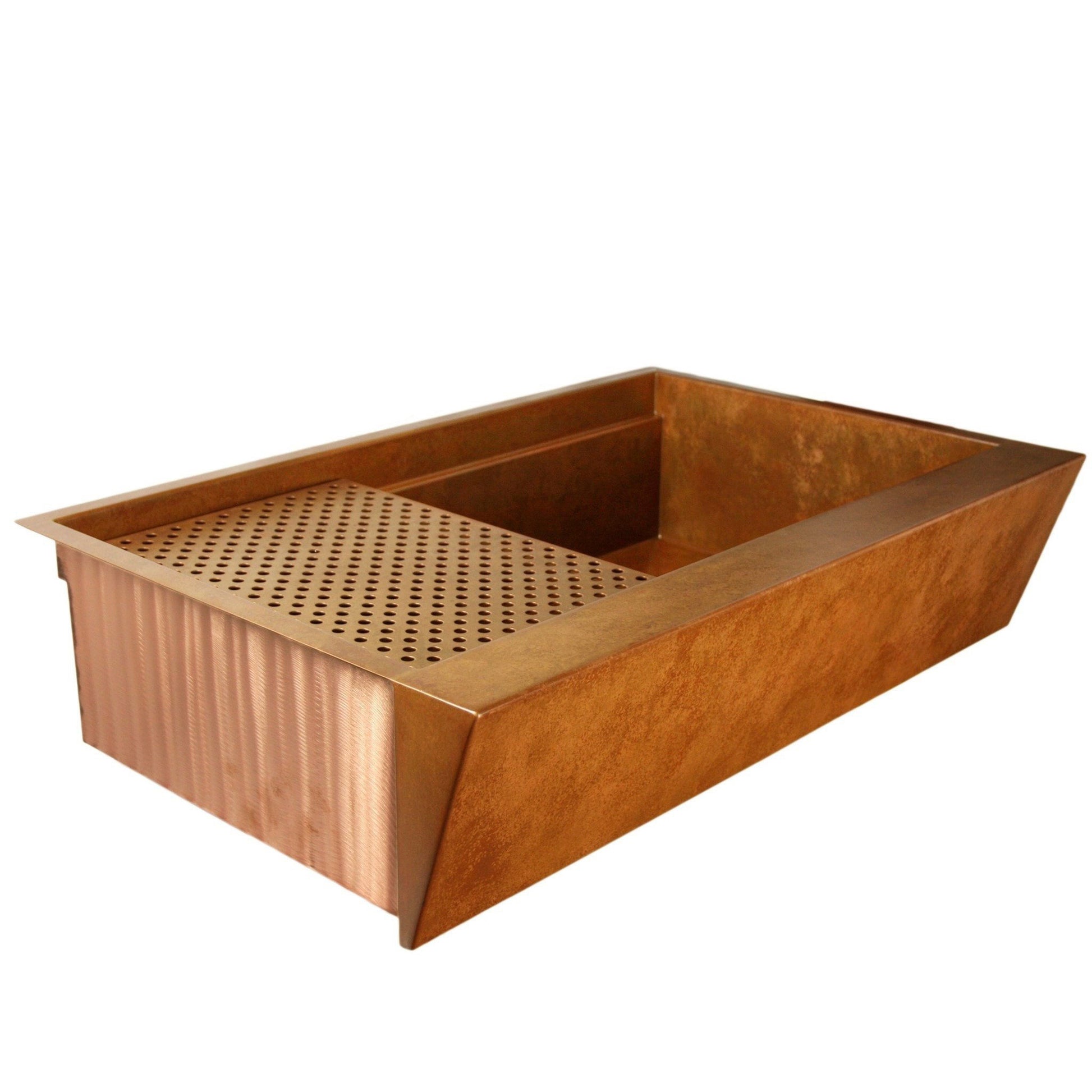 Prism Farmhouse Sink - Pure Copper - Havens | Luxury Metals