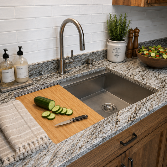 Pro cutting board on luxe legacy sink