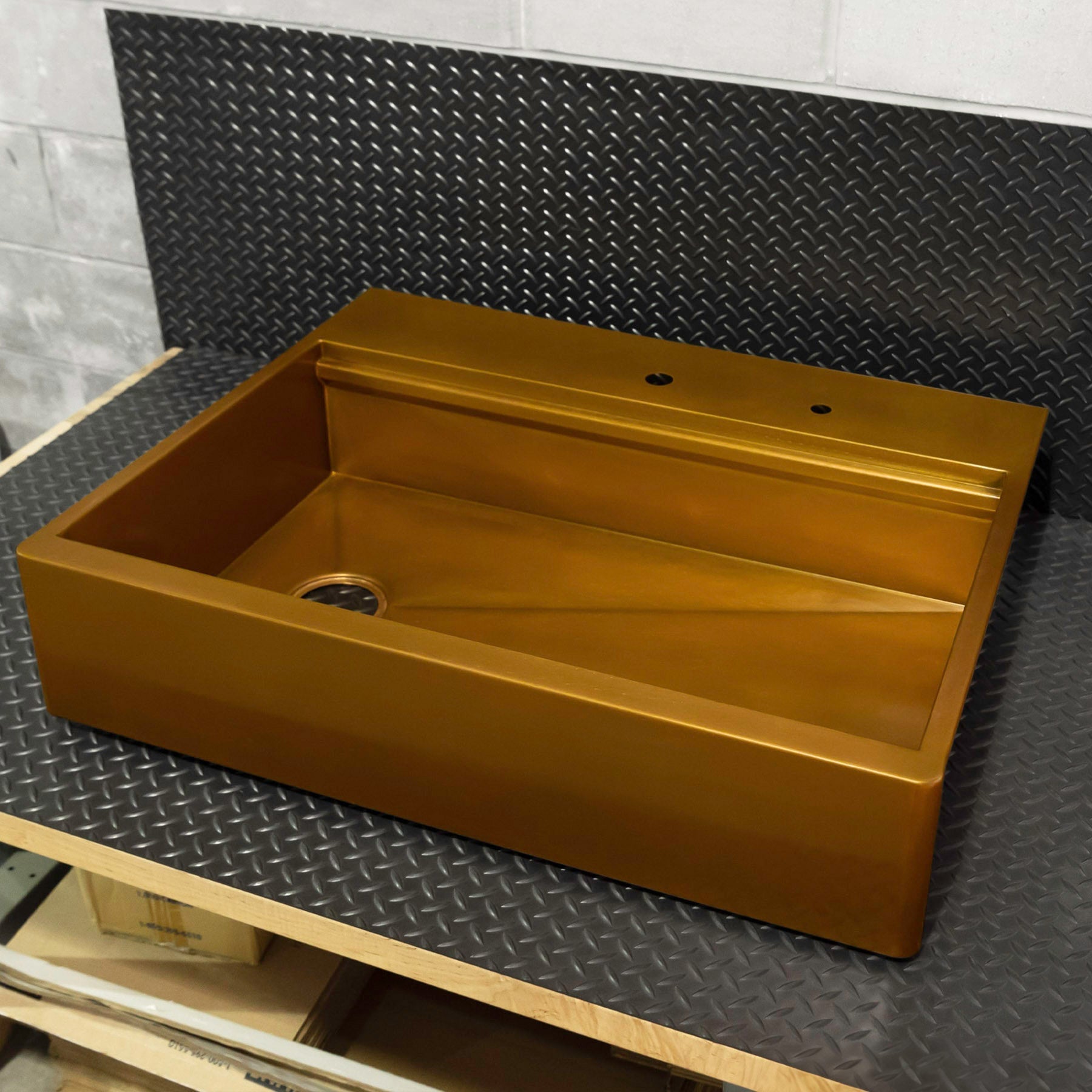 Custom Topmount Farmhouse Sink - Pure Copper - Havens | Luxury Metals