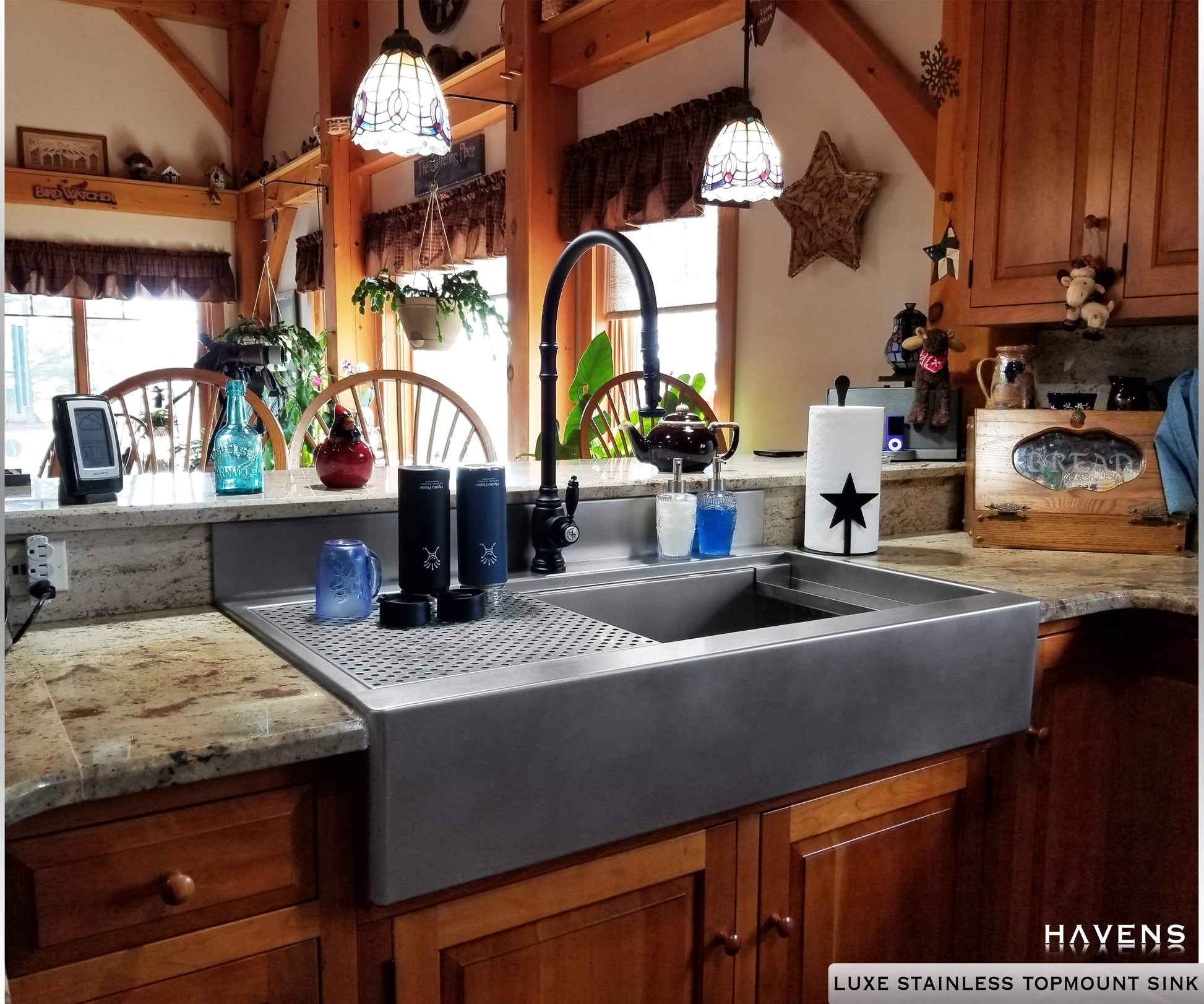 Custom Topmount Farmhouse Sink - Pure Copper - Havens | Luxury Metals