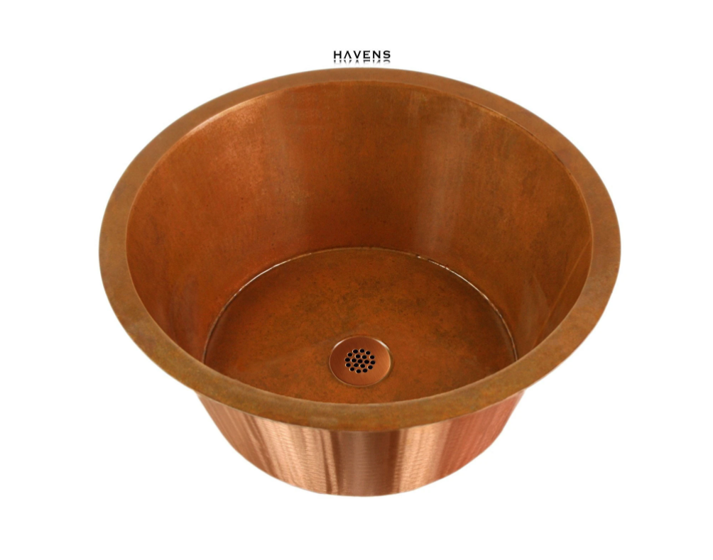 Custom Circa Sink - Copper - Havens | Luxury Metals