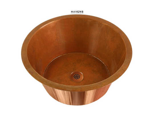 Custom Circa Sink - Copper - Havens | Luxury Metals