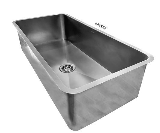 Custom Radius Corners Sink - Stainless - Havens | Luxury Metals