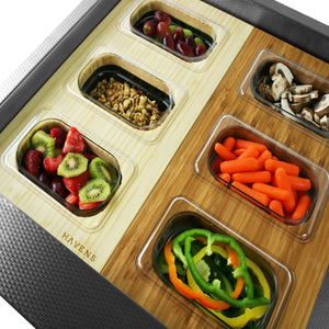 Cutting Board - Triple Container Serving Board