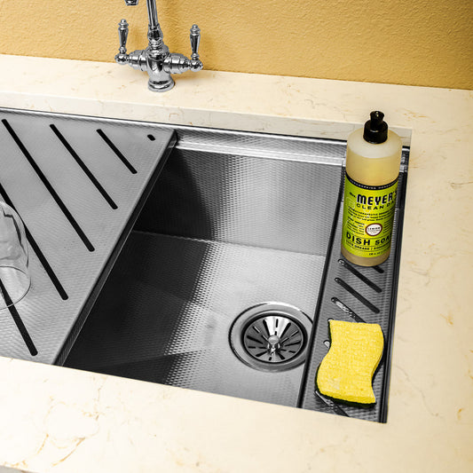 Havens ergonomic solid stainless steel slotted sponge caddy