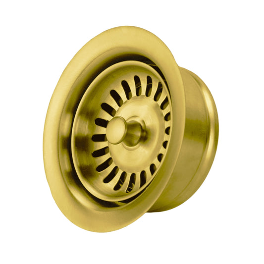 Brass Kitchen Drain - 3-1/2" Size