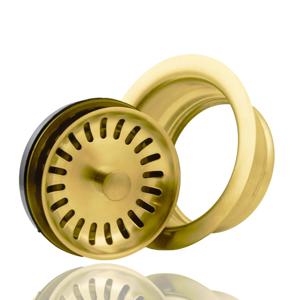 Brass Kitchen Drain - 3-1/2" Size