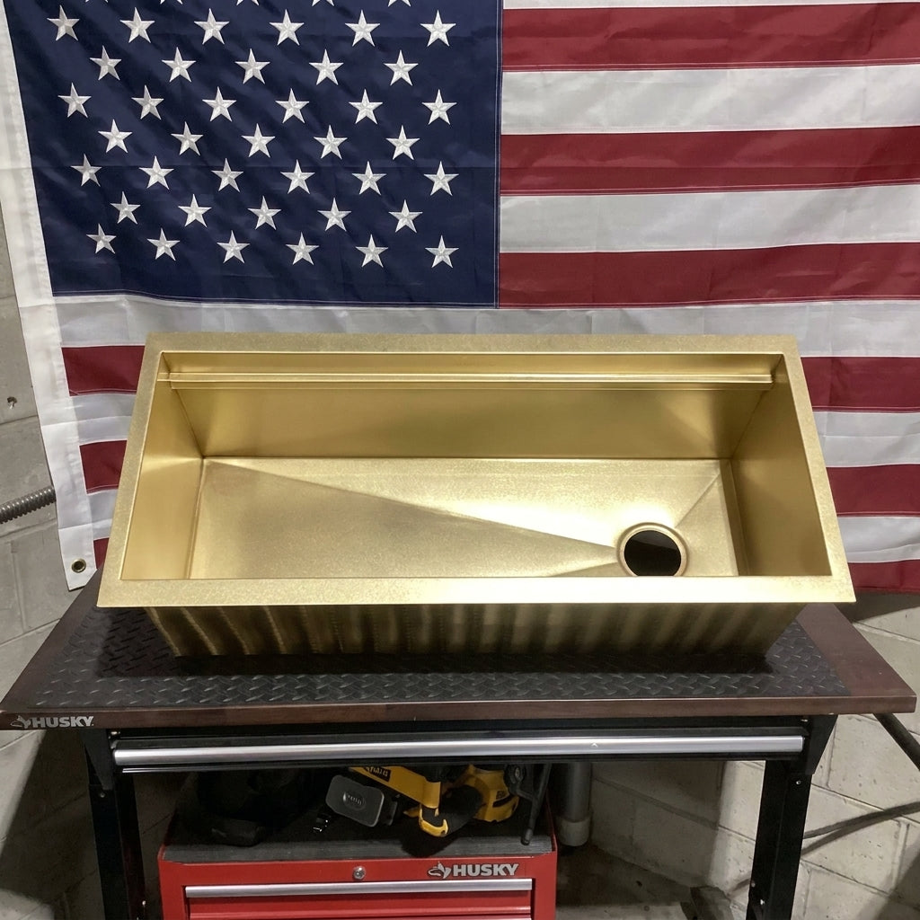 Eclipse Dual-Tier Sink - Premium Brass