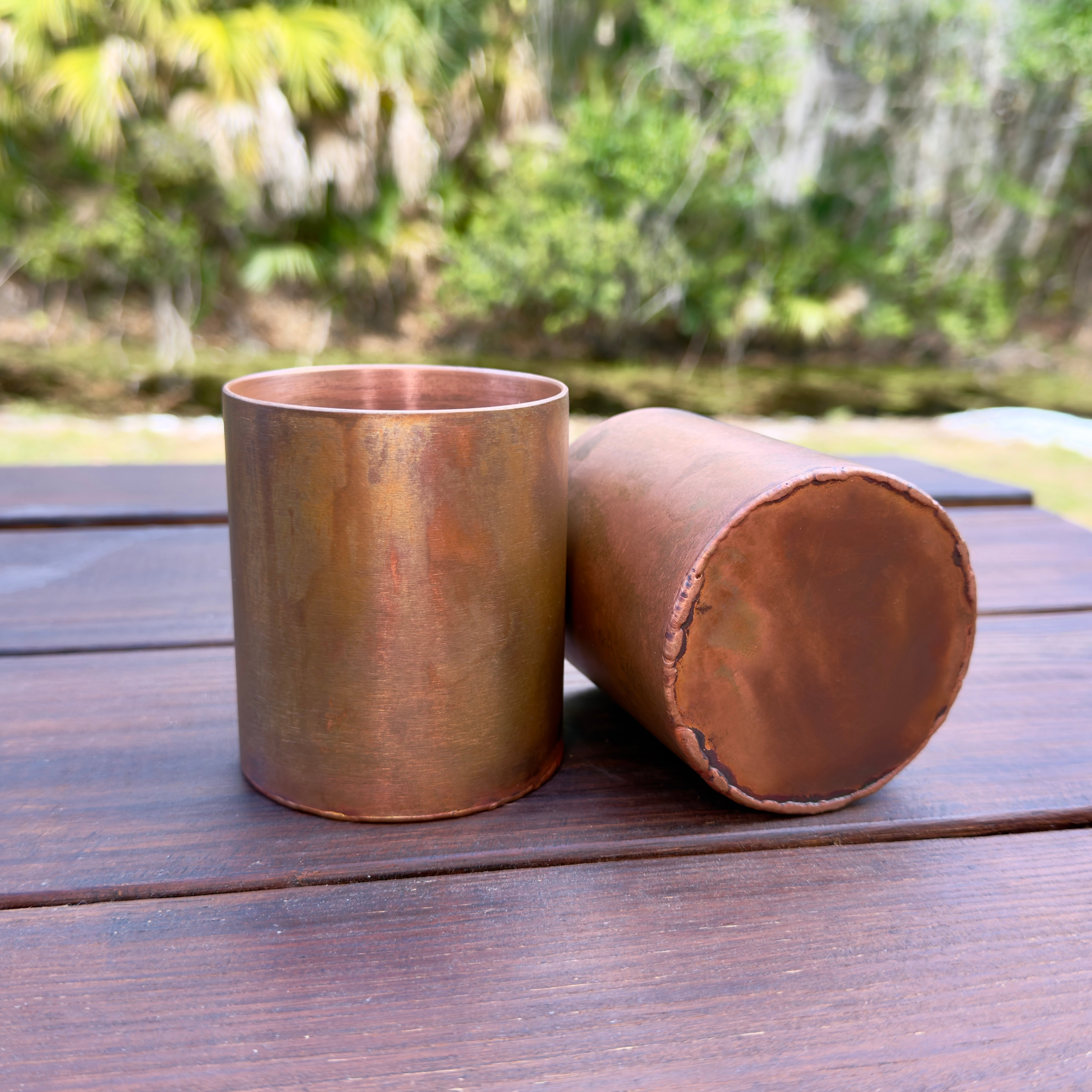 Pure Copper Cup - Rustic Edition - Havens | Luxury Metals