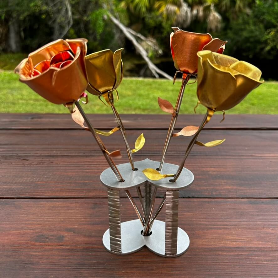 Infinity Roses Bouquet & Stand