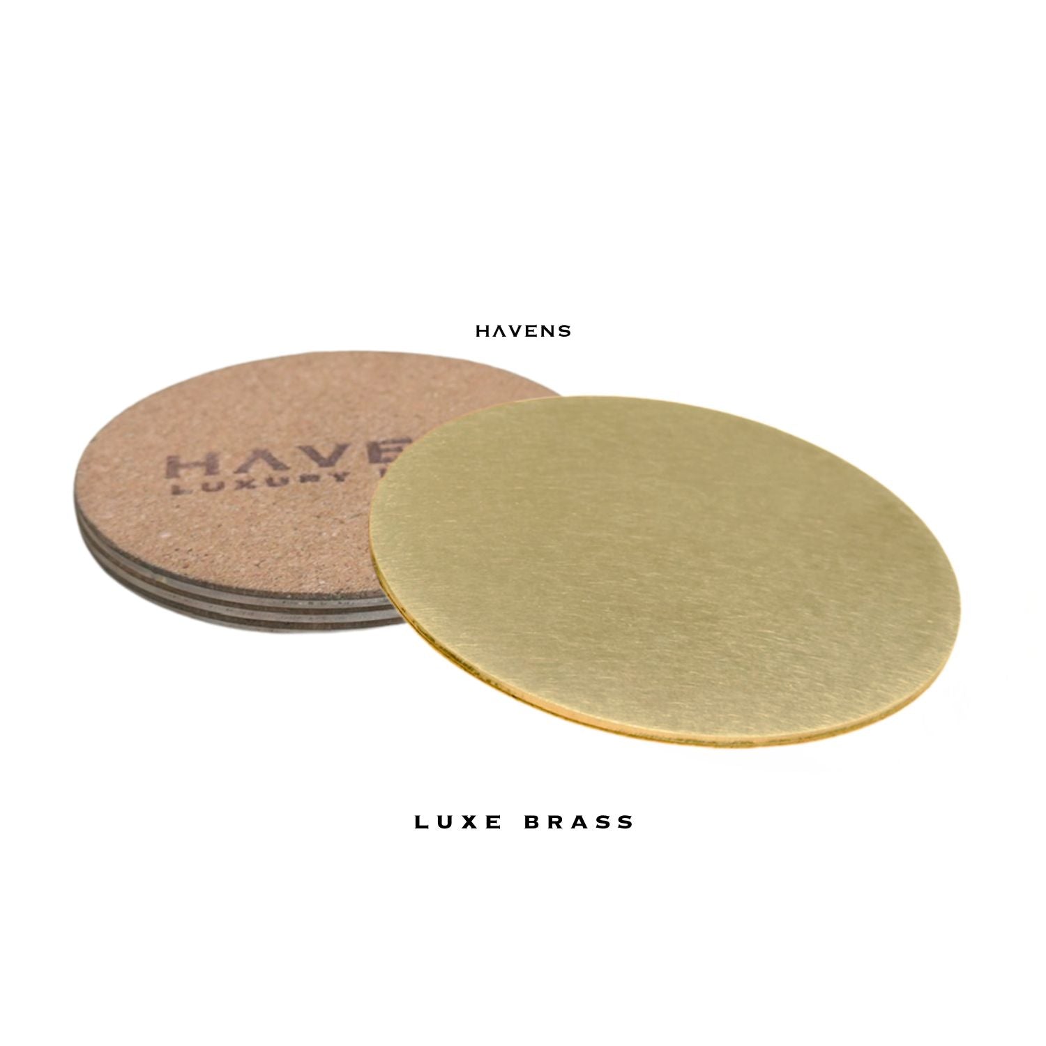 Drink Coasters - Premium Brass