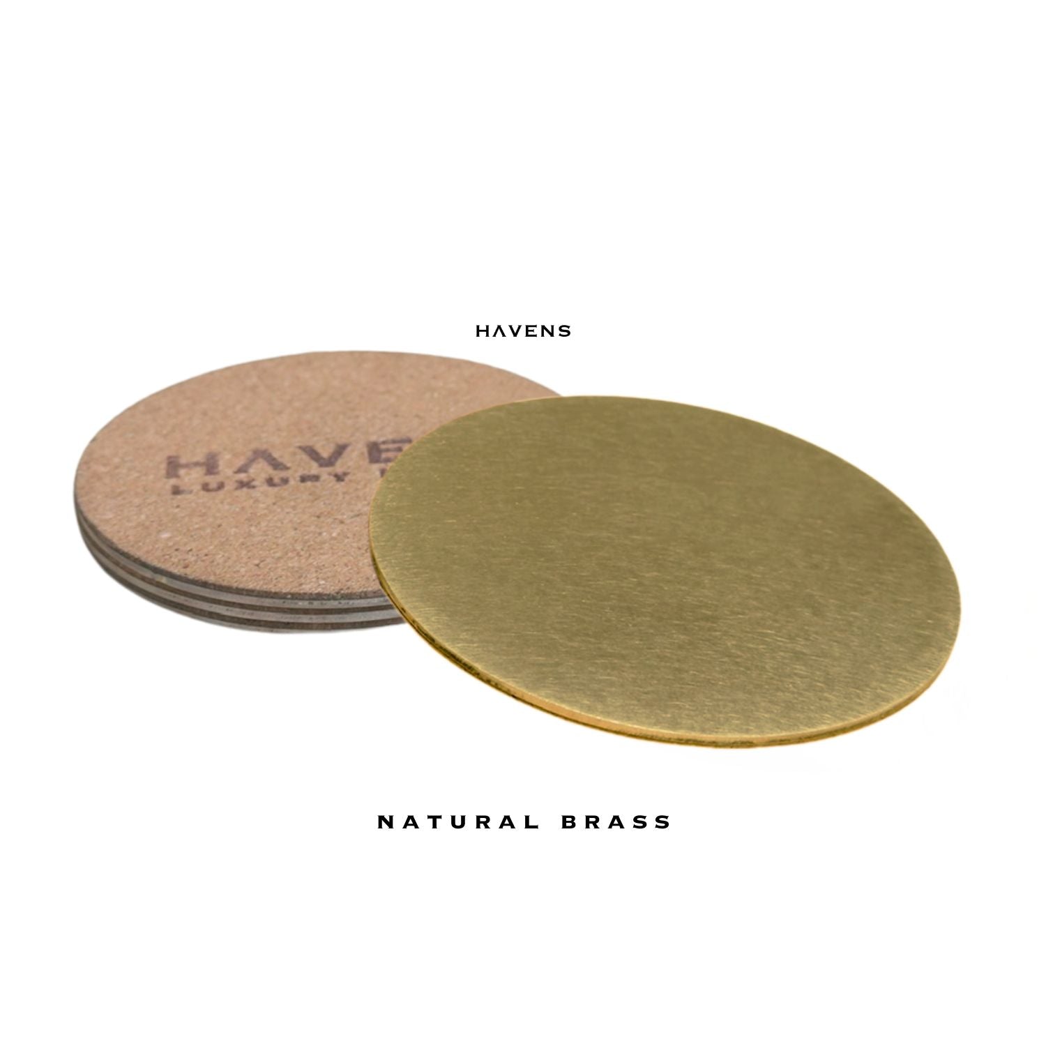 Drink Coasters - Premium Brass