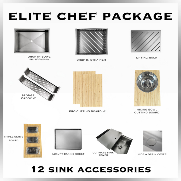 Elite Chef | Accessory | Package | Stainless Steel - Havens | Luxury Metals