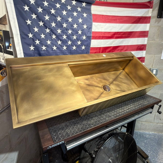 Drainboard Sink - Premium Brass