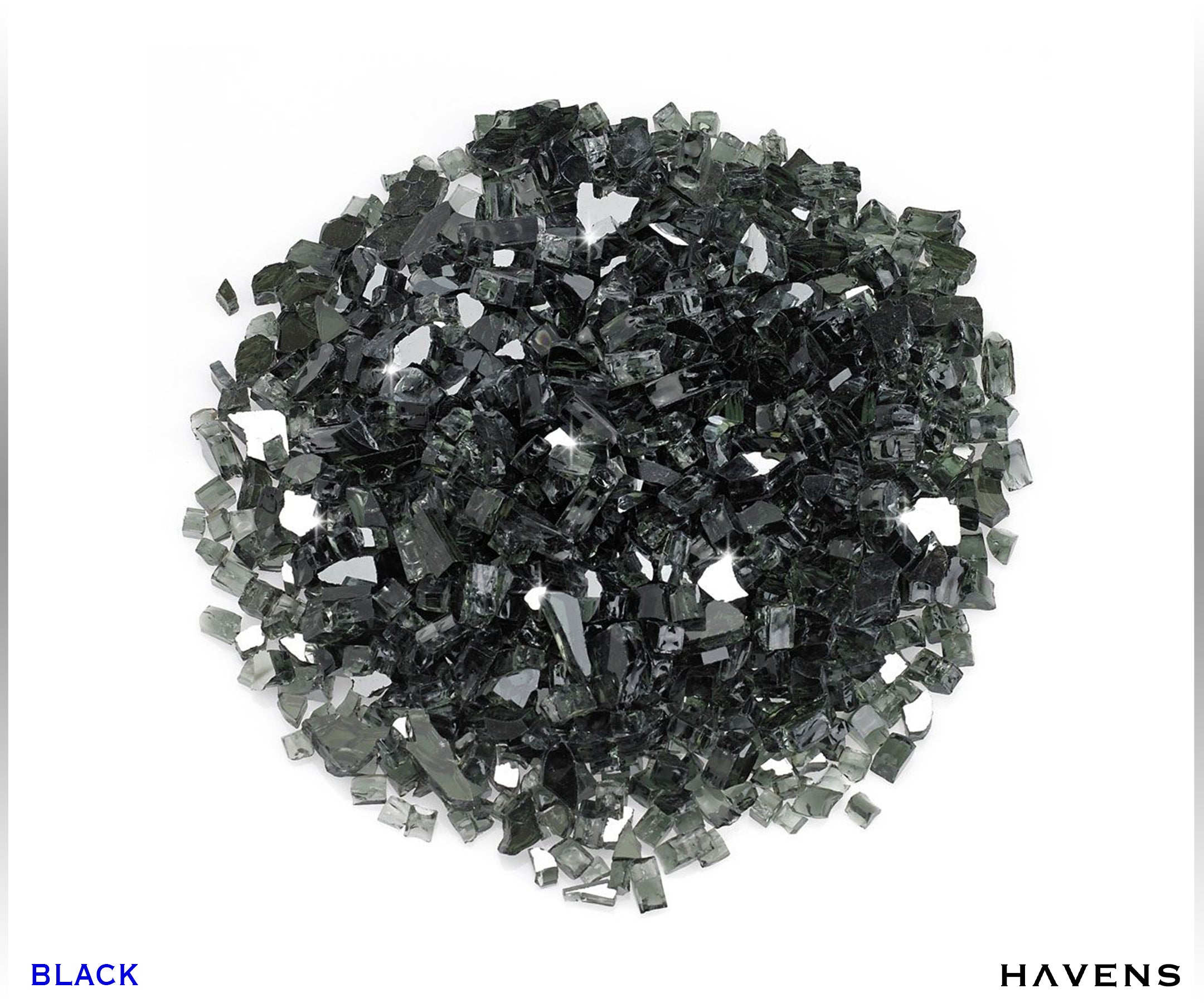 Fire Glass Rocks - Havens | Luxury Metals