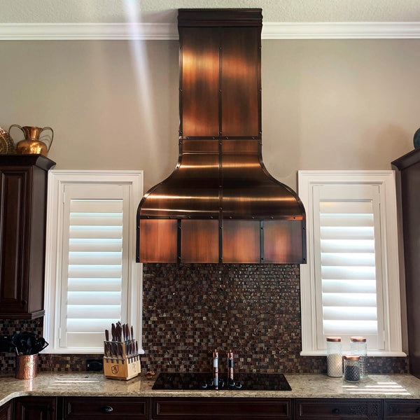 Black Copper Kitchen Hood - Best Copper Custom Range Hood — Rangehoodmaster