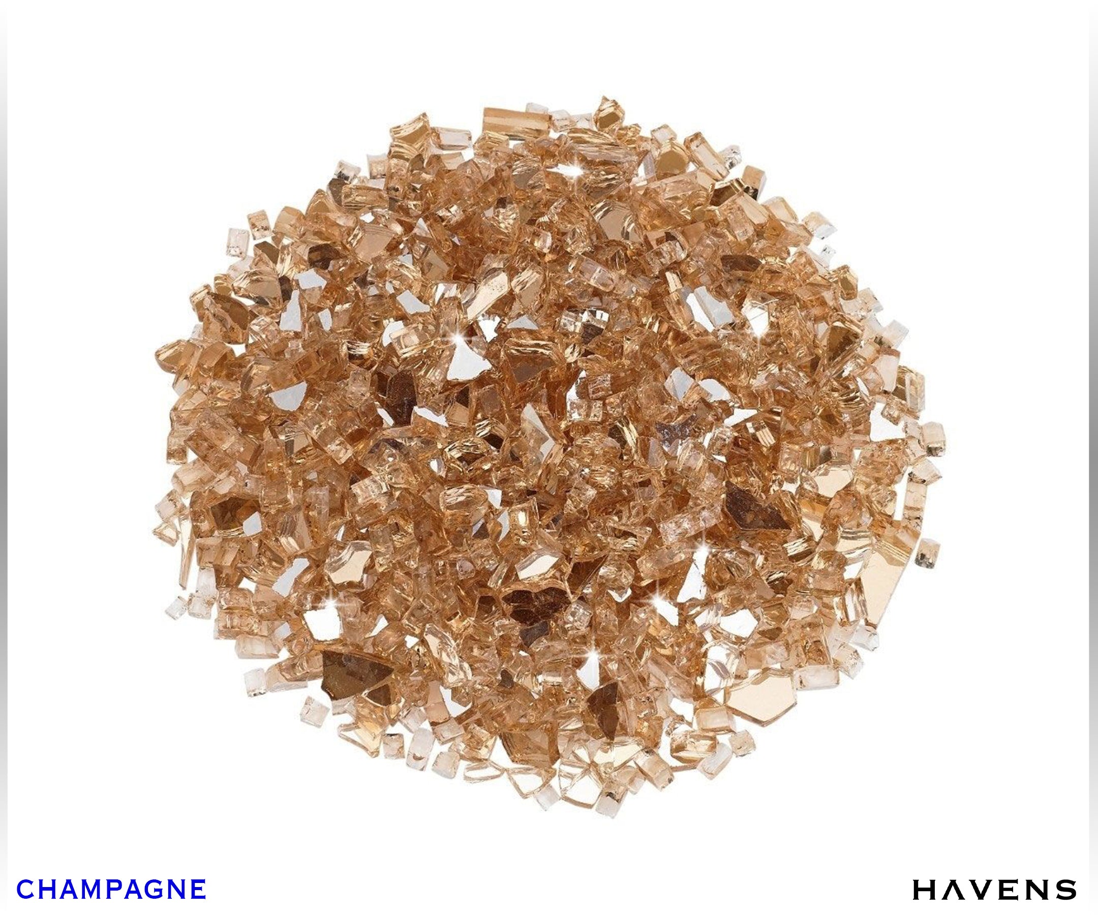 Fire Glass Rocks - Havens | Luxury Metals