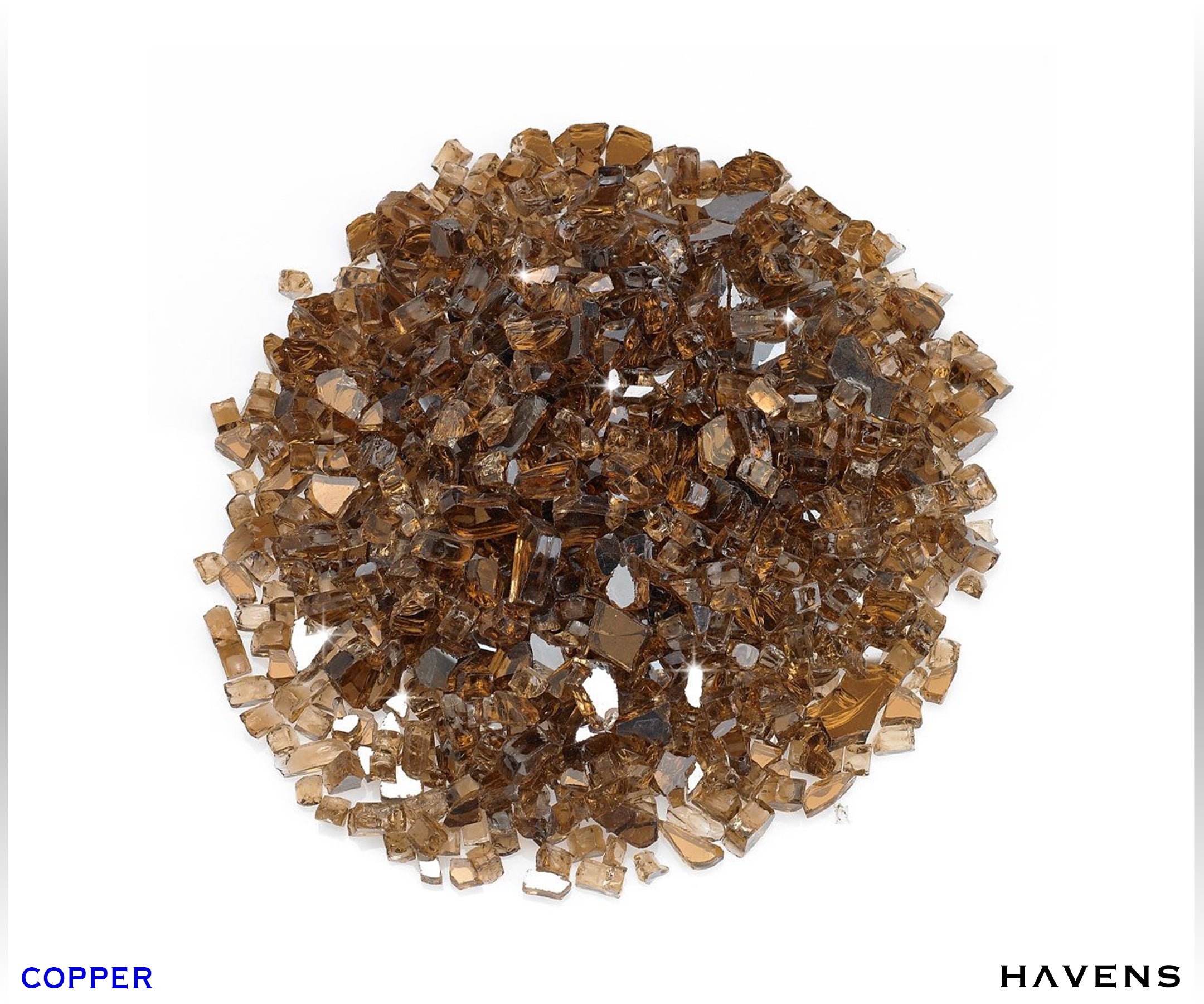 Fire Glass Rocks - Havens | Luxury Metals