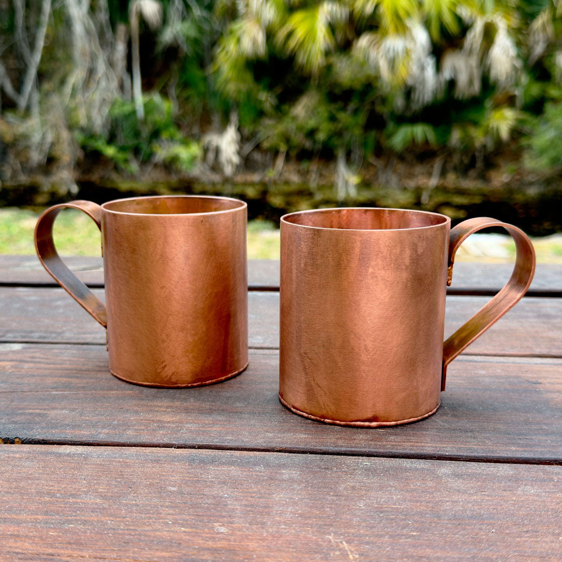 Two Rustic mule mugs