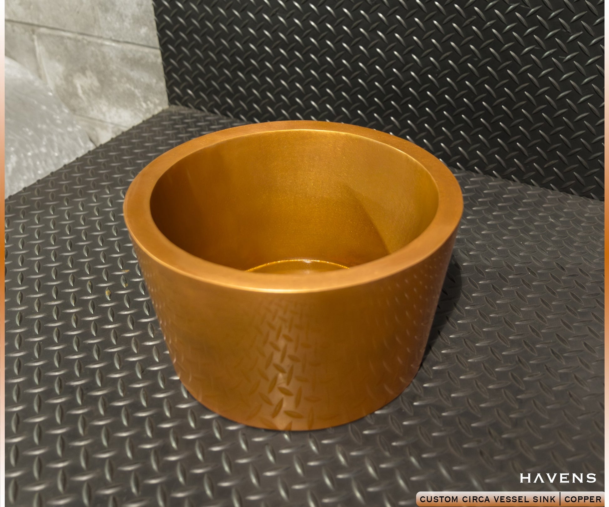 Custom Circa Vessel Sink - Copper - Havens | Luxury Metals