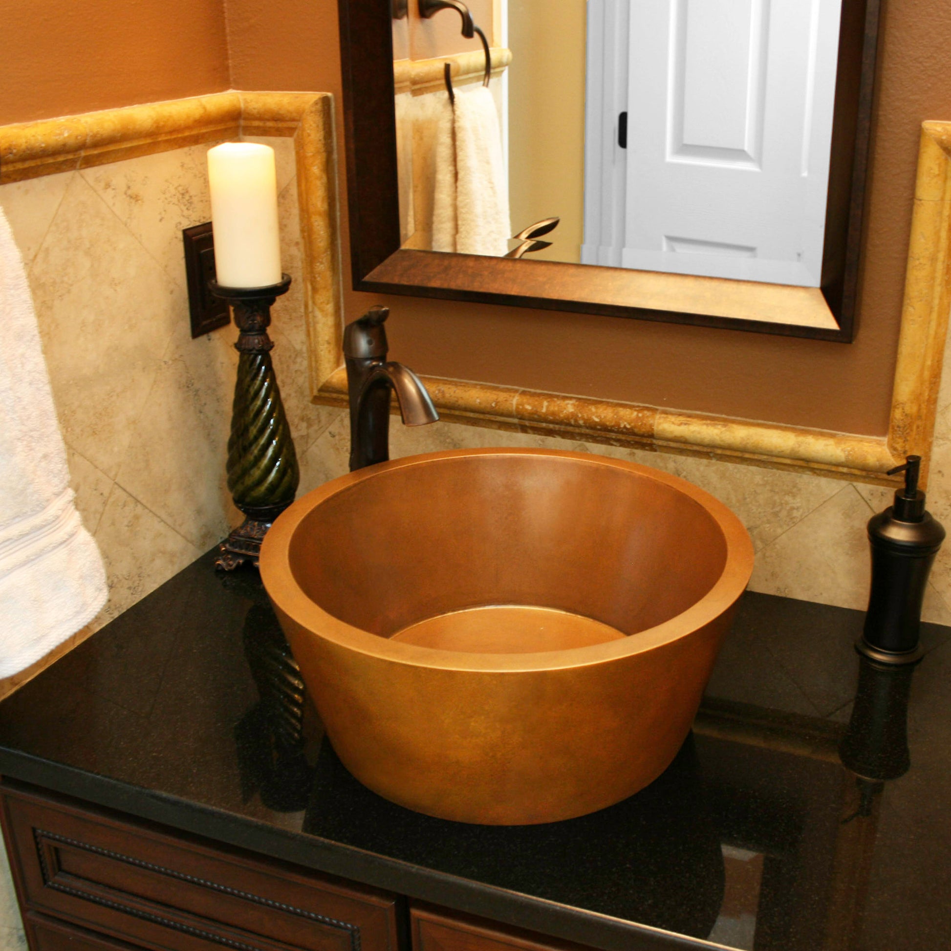 Custom Circa Vessel Sink - Copper - Havens | Luxury Metals