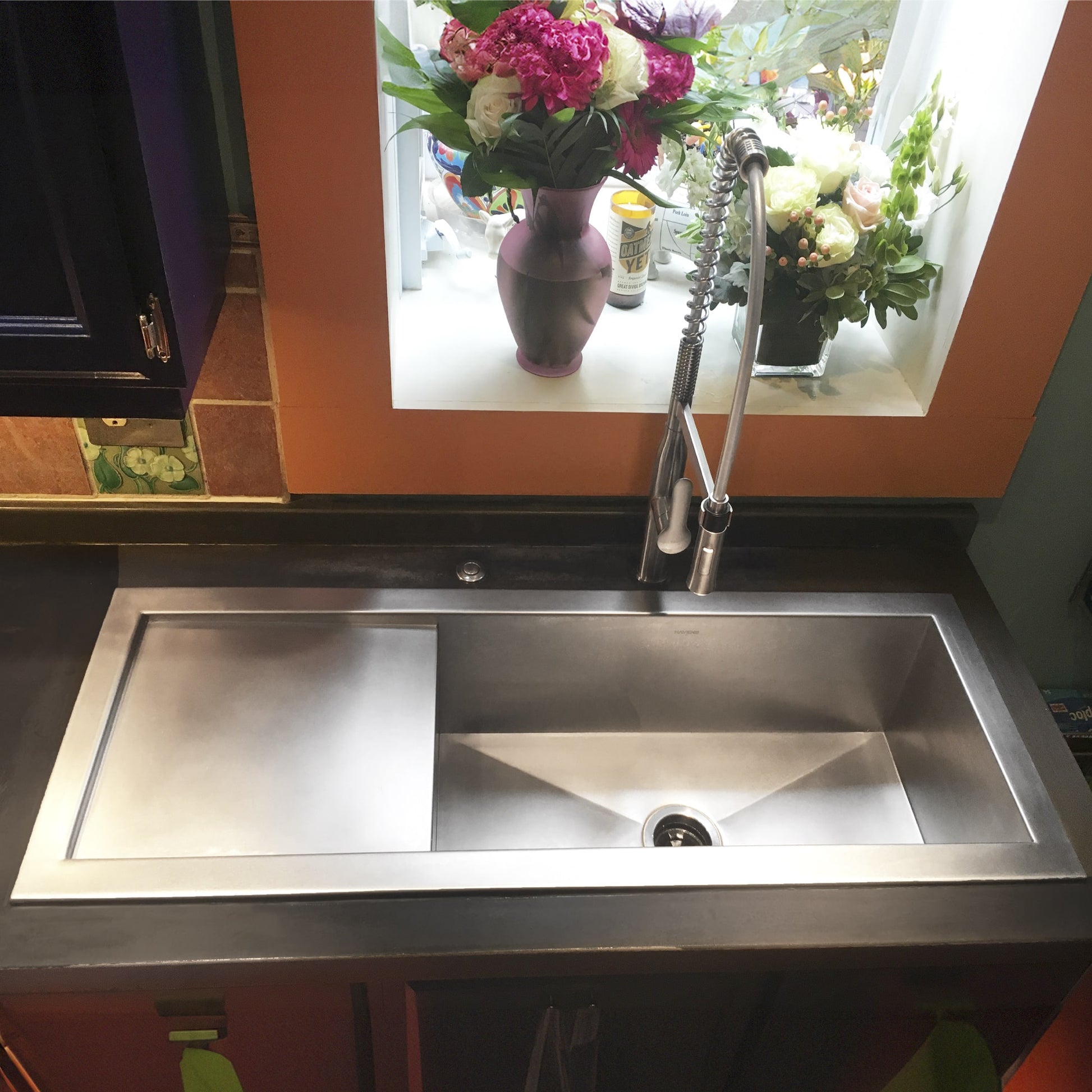 Custom Drainboard Sink - Stainless - Havens | Luxury Metals