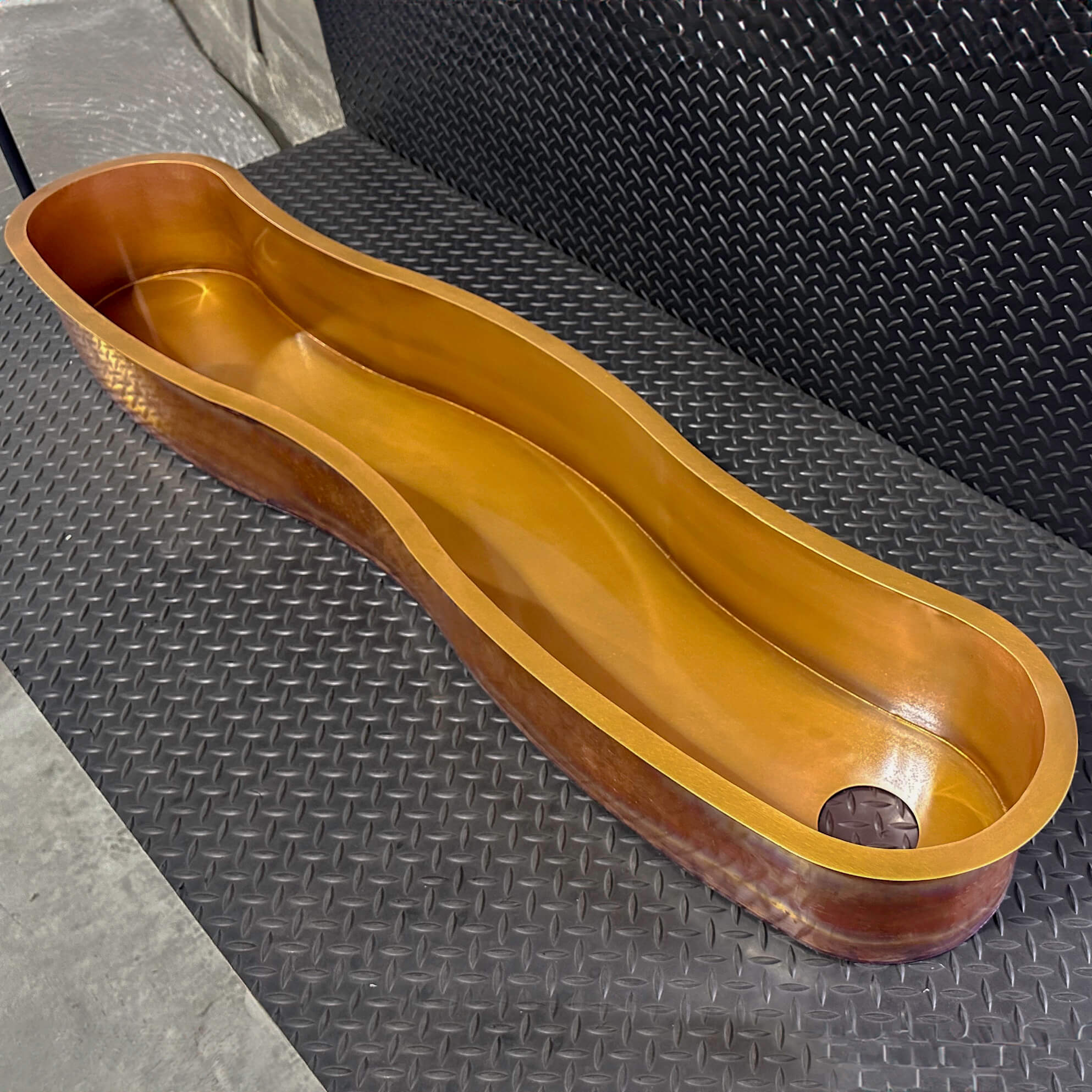 River Trough Sink - Pure Copper