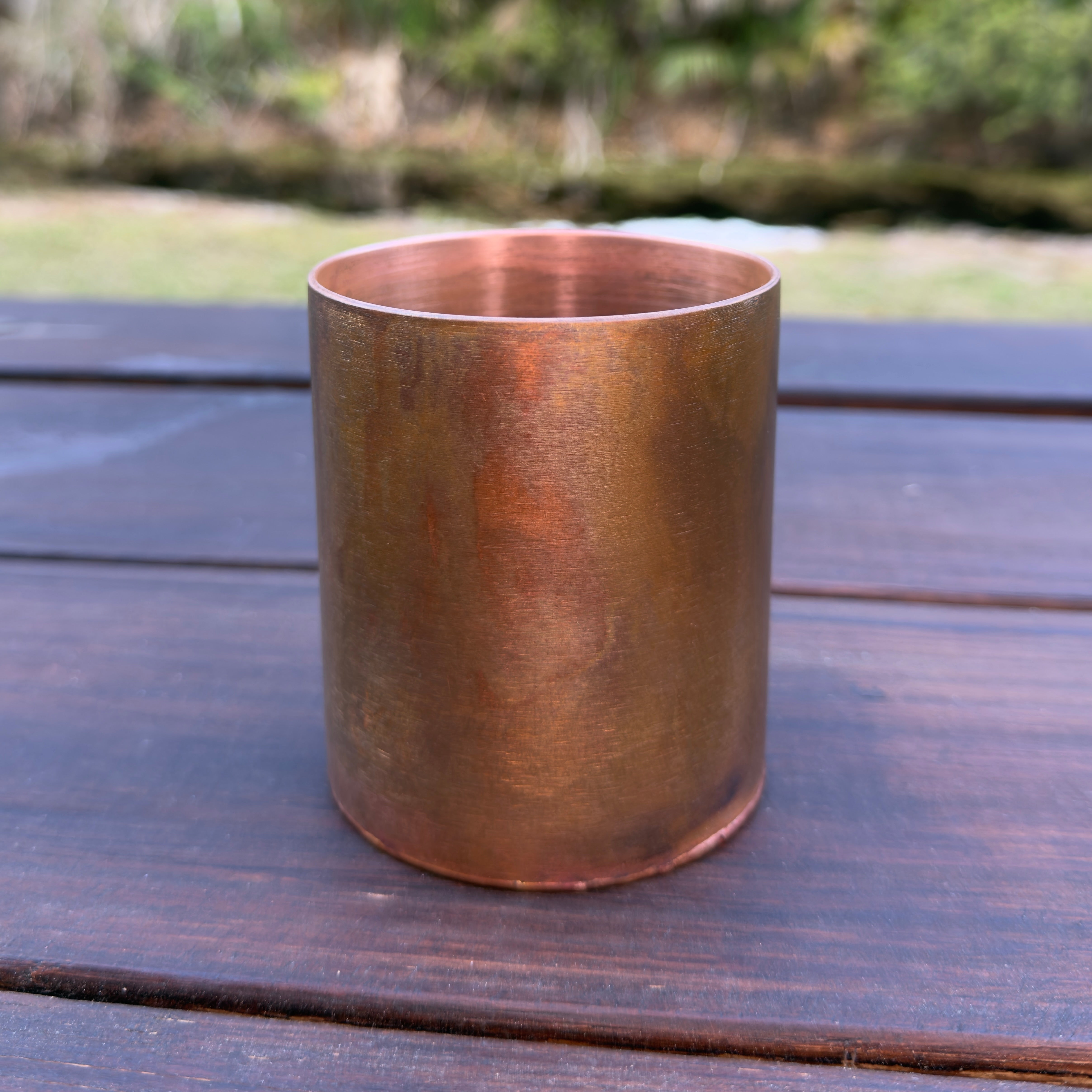 Pure Copper Cup - Rustic Edition - Havens | Luxury Metals