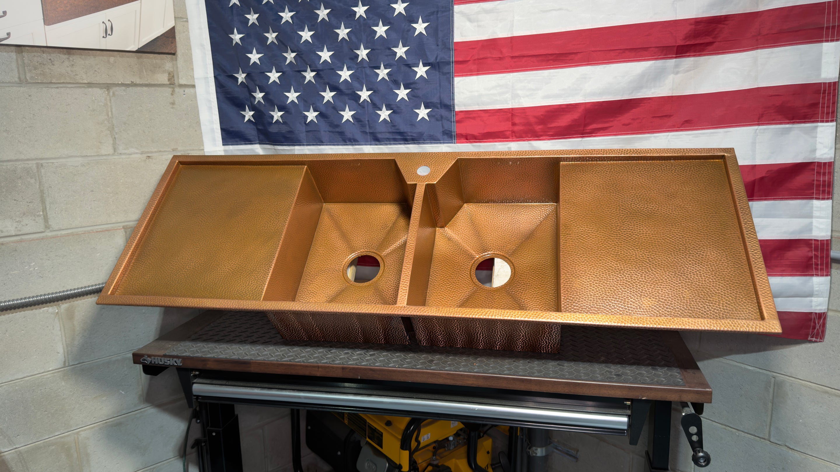 Drainboard Sink - Pure Copper