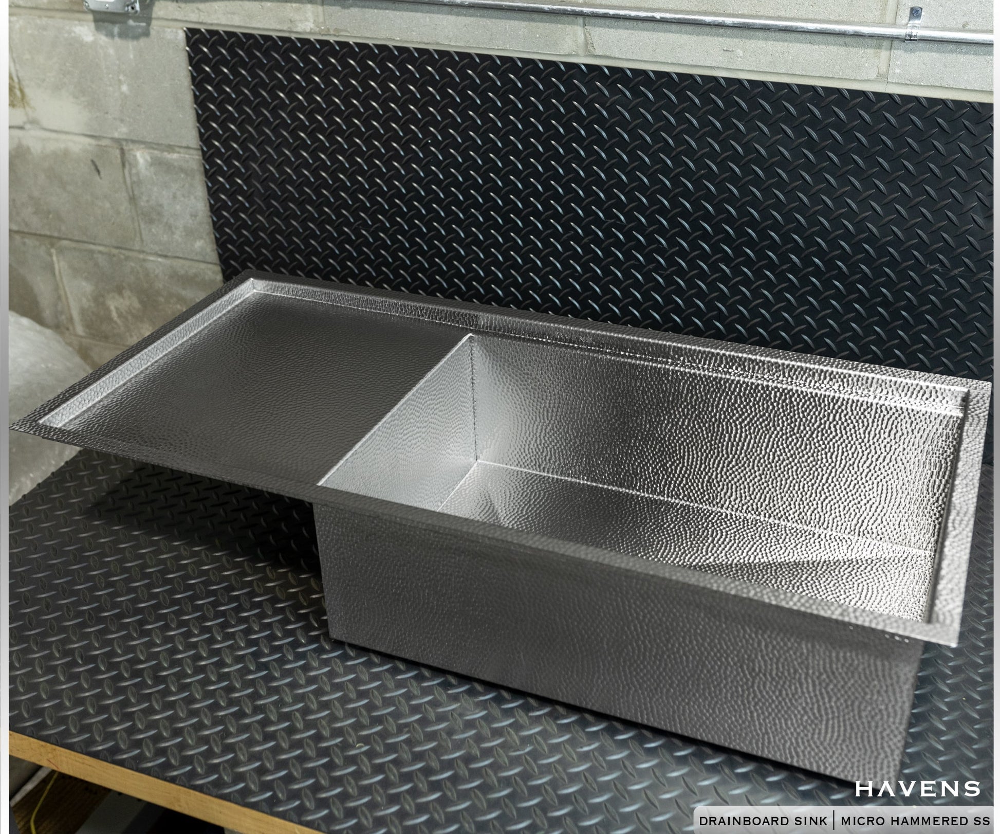 Custom Drainboard Sink - Stainless - Havens | Luxury Metals