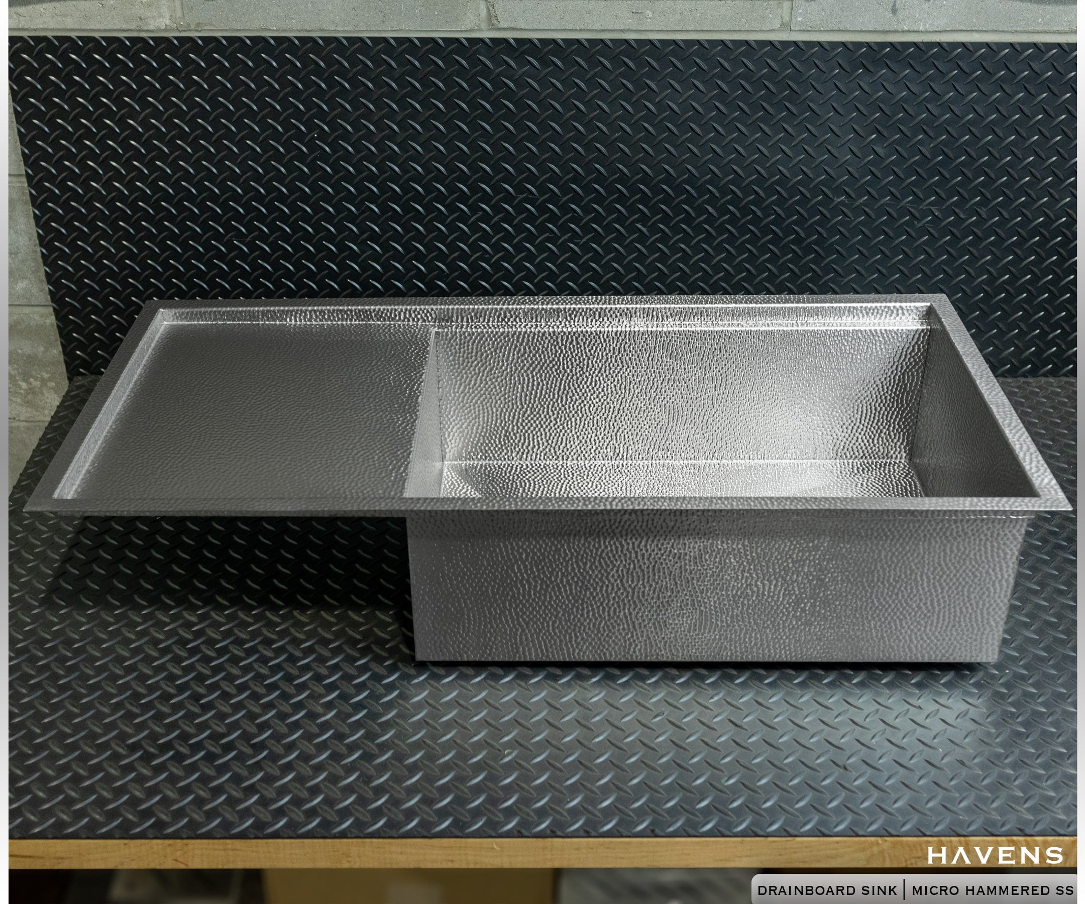 Custom Drainboard Sink - Stainless - Havens | Luxury Metals