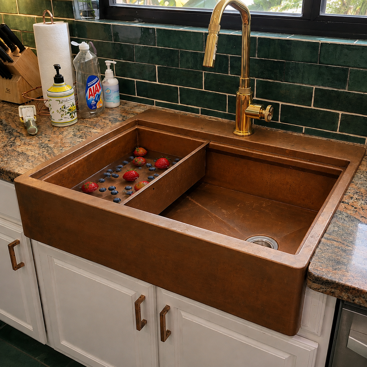 Drop in Bowl in Legacy FH Natural Copper