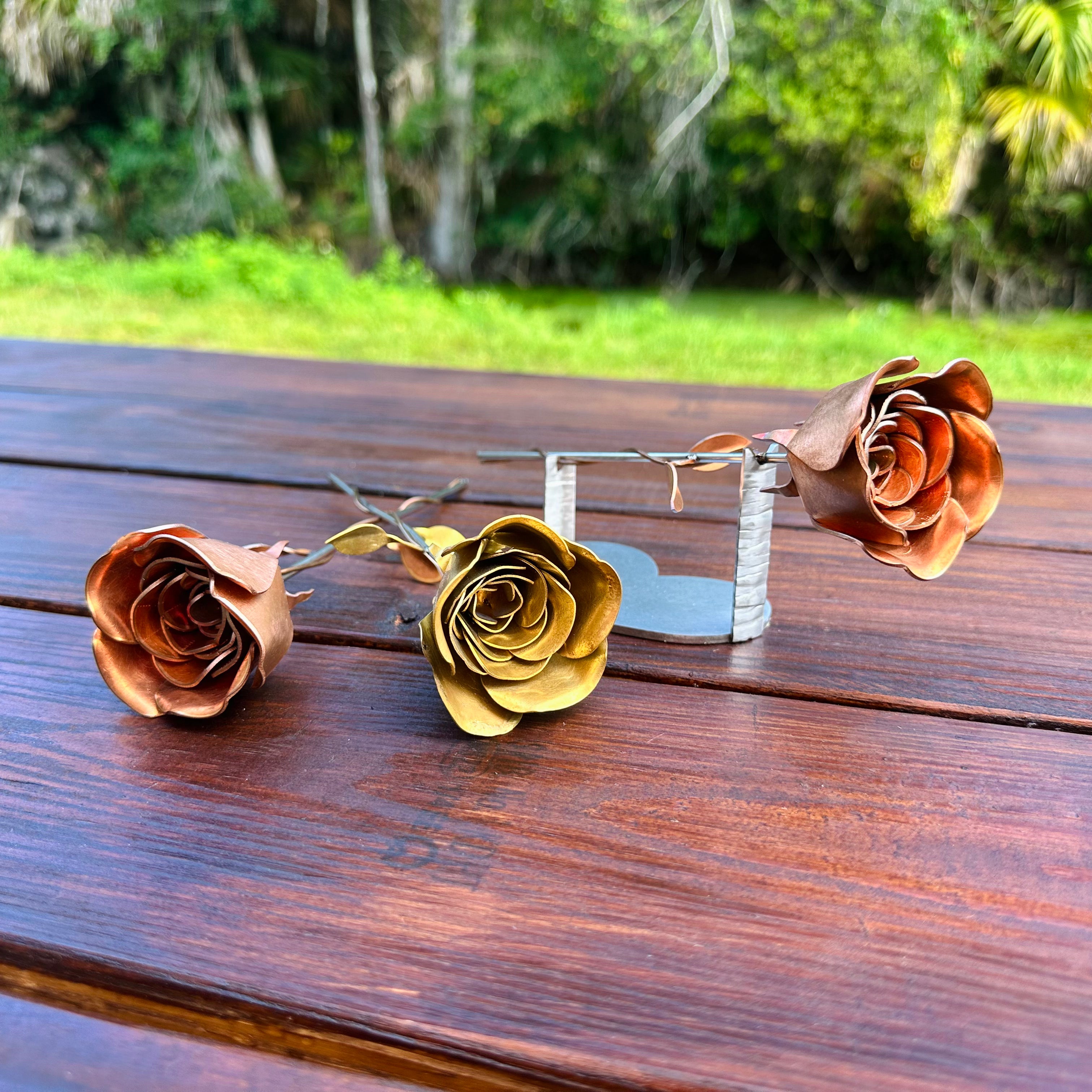 Infinity Rose - Copper & Brass