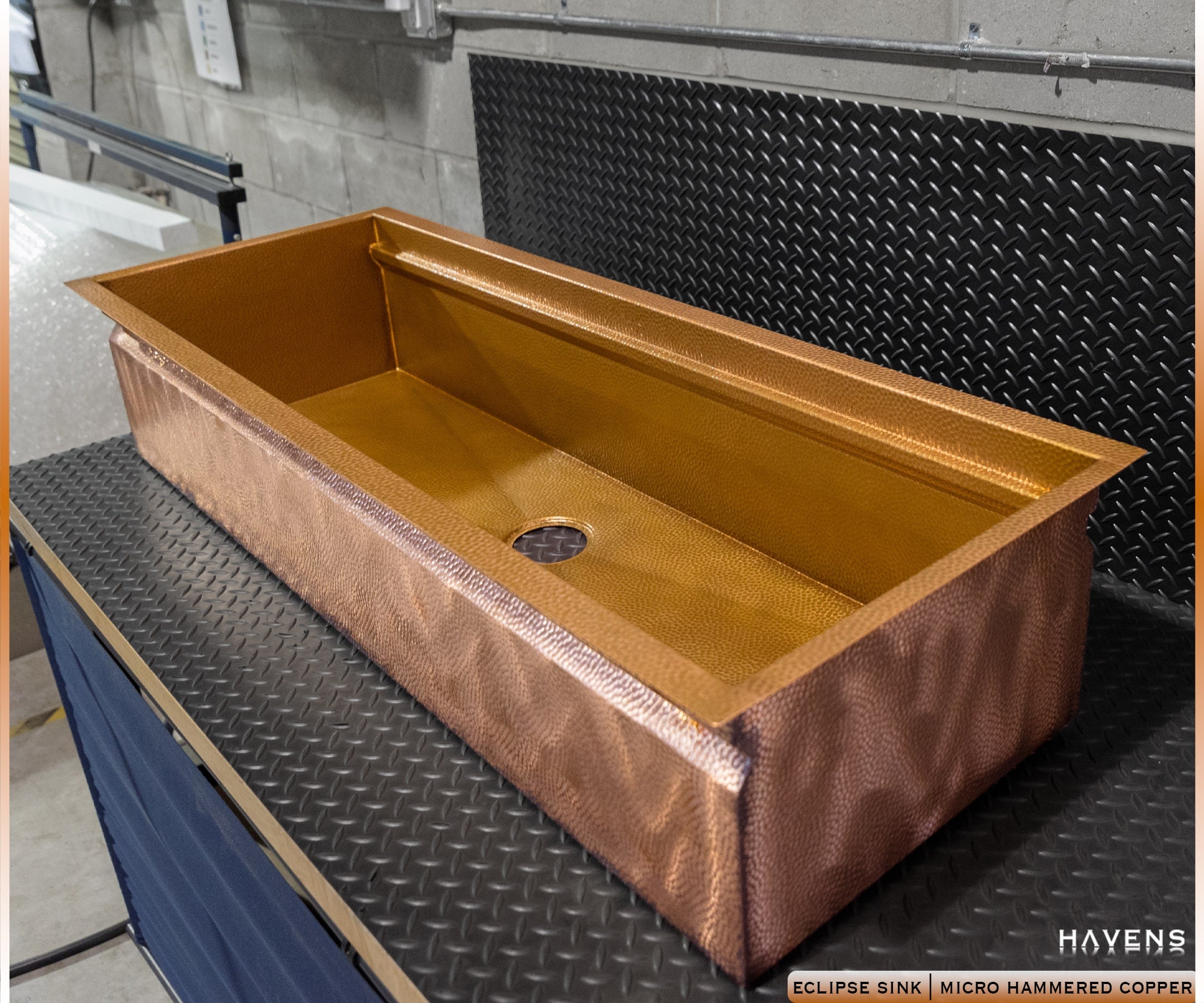 Eclipse Dual-Tier Sink - Pure Copper - Havens | Luxury Metals