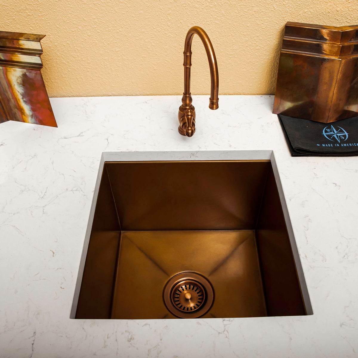 Custom Bar & Prep Sinks - USA Copper, Stainless - Havens | Luxury Metals
