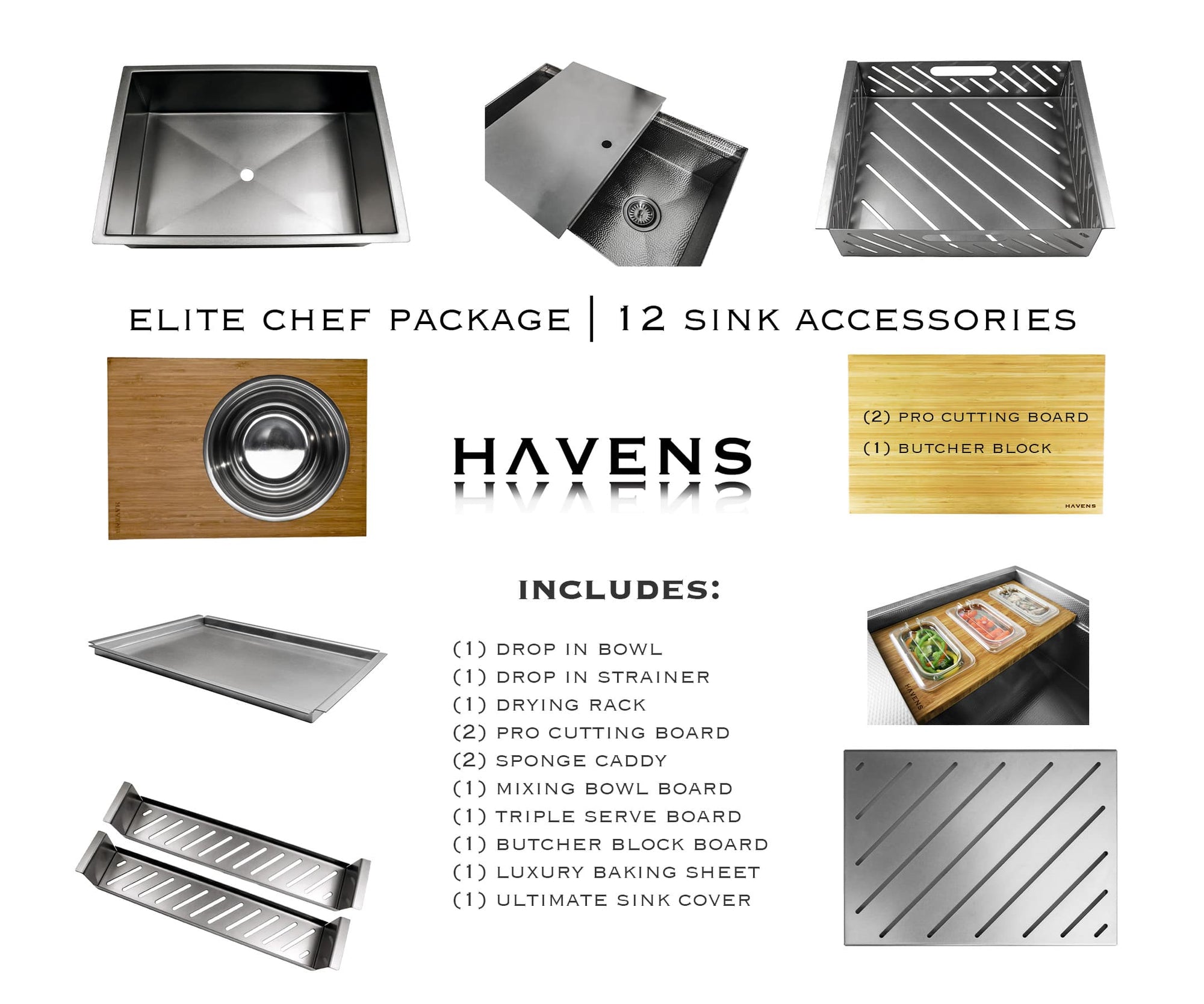 Elite Chef (12 Accessories) Stainless Steel