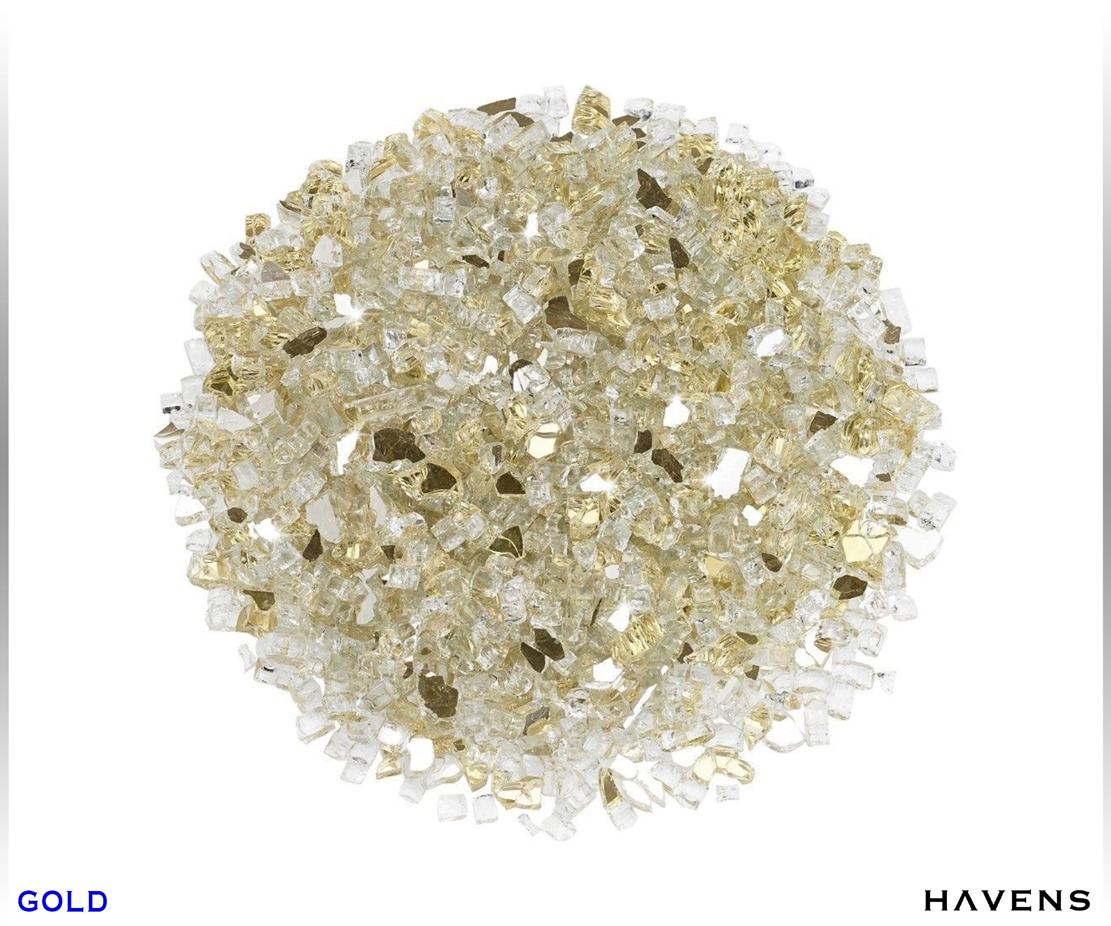 Fire Glass Rocks - Havens | Luxury Metals