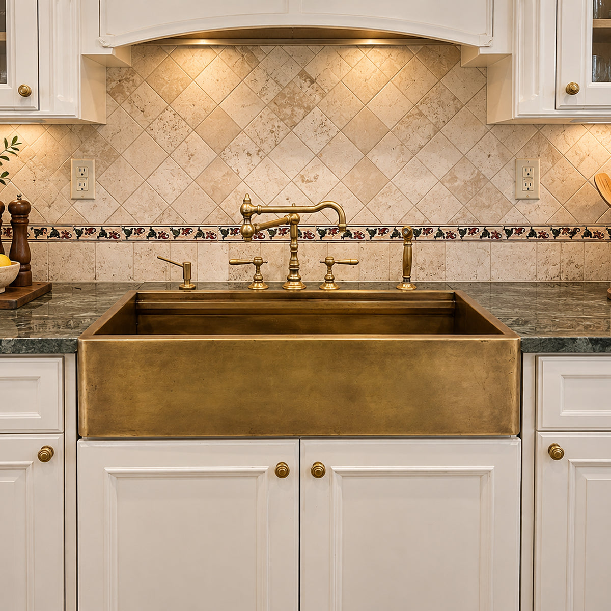 Legacy Farmhouse Sink - Premium Brass