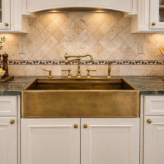 Legacy Farmhouse Sink - Premium Brass