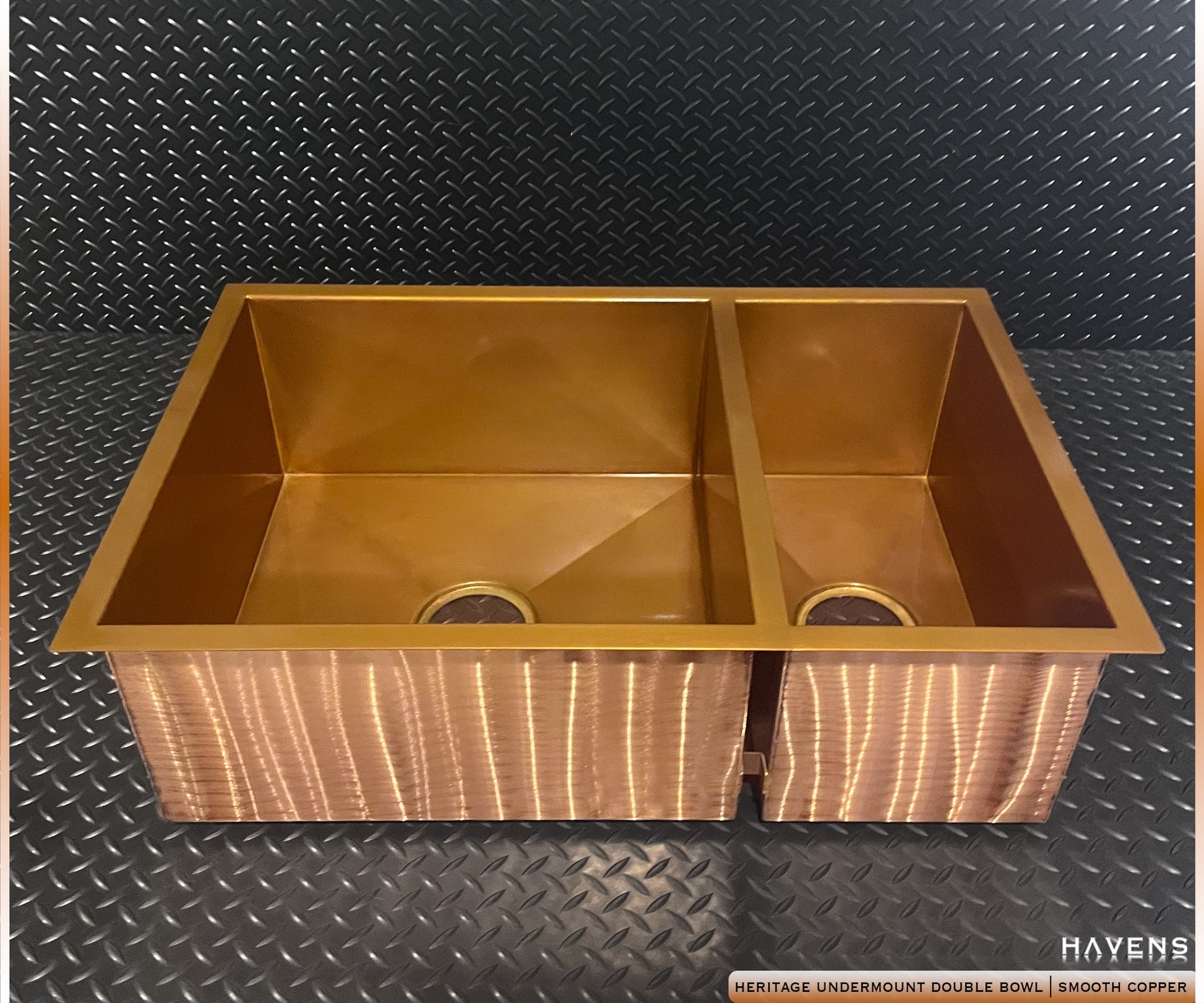 Heritage Undermount Sink - Pure Copper - Havens | Luxury Metals